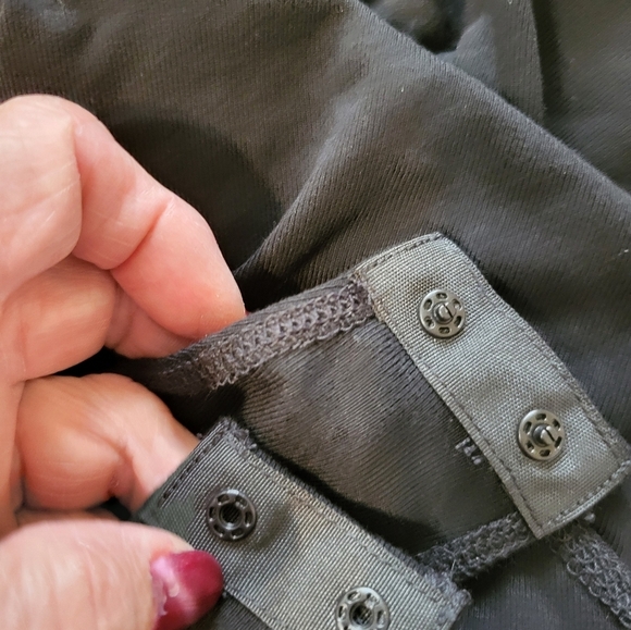 NWT MangoPop Large Elegant Black Long Sleeve Women's Bodysuit - Picture 7 of 14